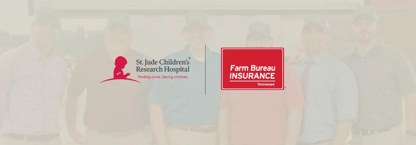 Farm Bureau Insurance of Tennessee St Jude partnership graphic